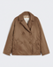 The Cube Padded Double-Breasted Jacket in Water-Repellent Canvas